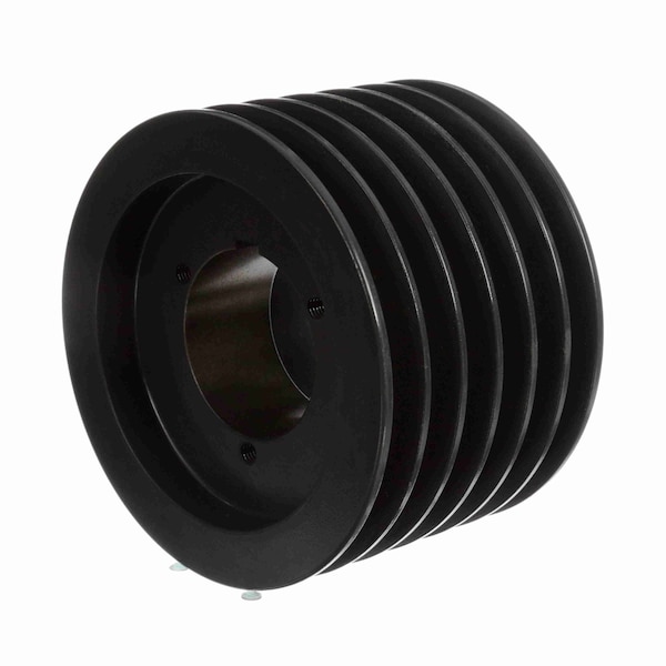 6 Groove Cast Iron Bushed Bore Multiple Sheave, 6TB68